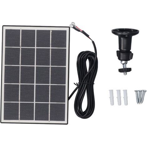 3W 5V Solar Panel Professional Efficient Monocrystalline Silicon Solar Panel Charger for Outdoor Security Camera Black,DUBUNS (1/5)
