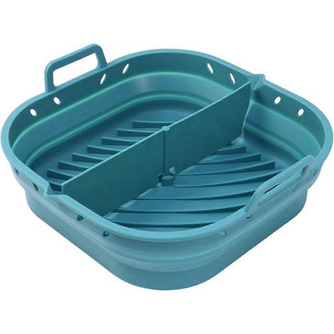 Faltbare 8,5-Zoll-Backform für Airfryer, blau (1/5)