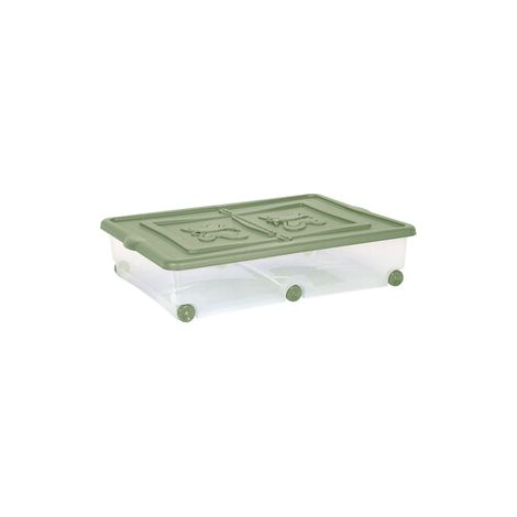 10 x CONTENITORE ROLLING C/COPERCHIO ALI 60X40H18 CM