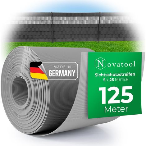 5x Novatool Zaunelement Sichtschutzstreifen-Rollen (1/5)