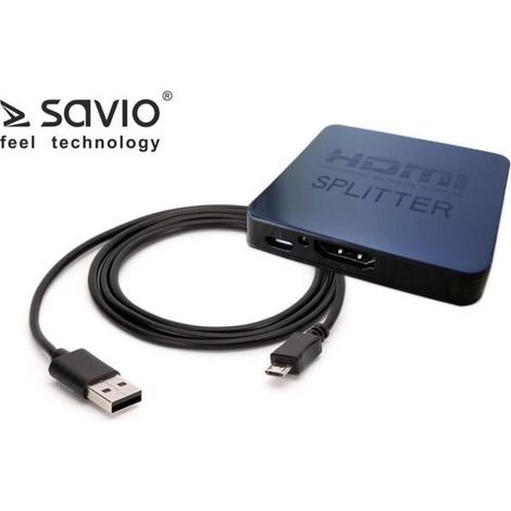SAVIO - 1 X 2 CL-93 4 K HDMI SPLITTER
