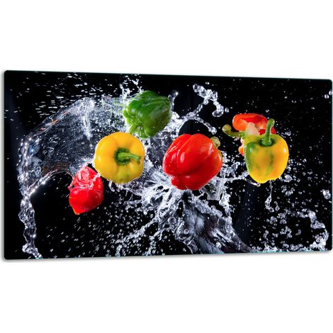 Schneidebrett aus Glas, 52 x 30 cm, Pfefferstreuer (1/5)