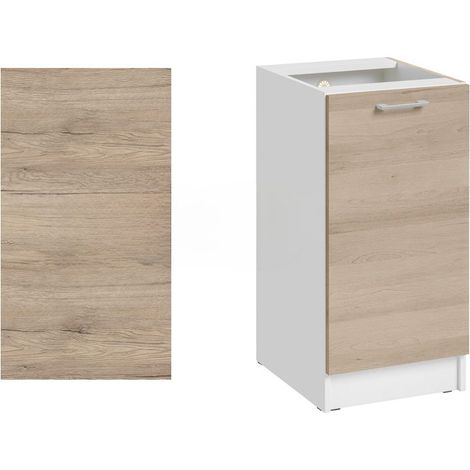 Cuisineandcie – Panneau de finition pour meuble bas – Chêne naturel – Dimensions H 82 x P 58 cm – Finition de qualité pour meubles ECO (1/5)