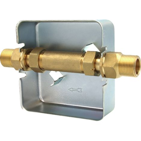 Wasserzähler Unterputz-Einbaukasten UPK, 3/4" AG, 18mm Lötanschluss (1/5)