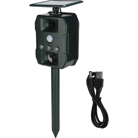 Intelligenter 5,8-V-Ultraschall-Maulwurf- und Tiervertreiber mit Bewegungsmelder für Garten und Bauernhof (1/5)