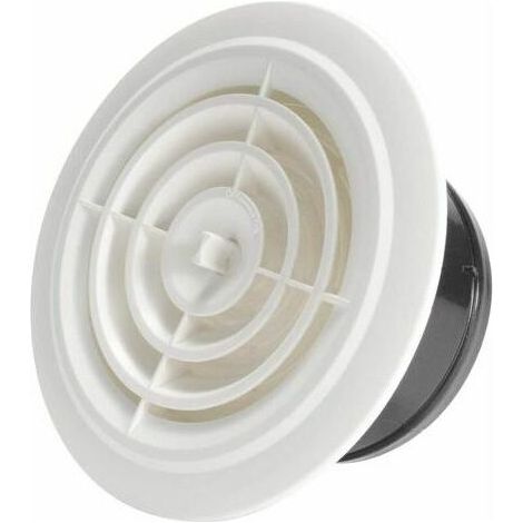 100mm Grille de Ventilation Ajustable Aération d'Air Ronde (1/4)