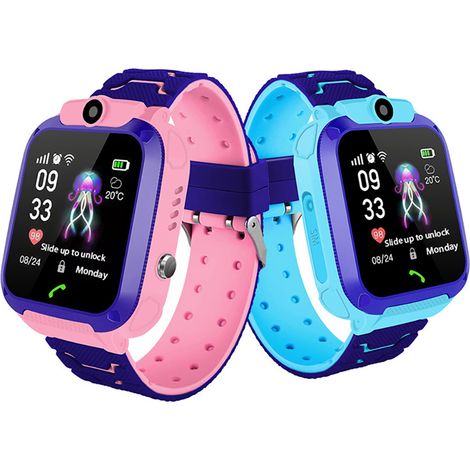 Montre Connectée Enfant GPS avec Appel et Contrôle Parental Étanche