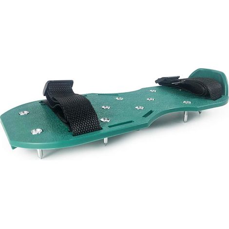 Chaussures à pointes avec pointes courtes de 25mm, parfaites pour les sols en époxy, les superpositions, l'installation de la couverture, couleur verte (1 paire) (1/4)