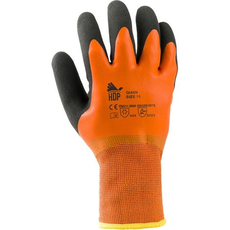 GUANTI INVERNALI POLIESTERE/LATTICE 'GI40N' Tg. 8
