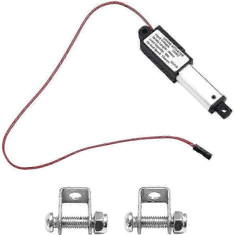 Actionneur linéaire miniature, course de 1 pouce, couple de 60 N/13,5 lb, vitesse de 15 mm/s, mini moteur d'actionneur électrique étanche, actionneur linéaire 12 V. (1/5)