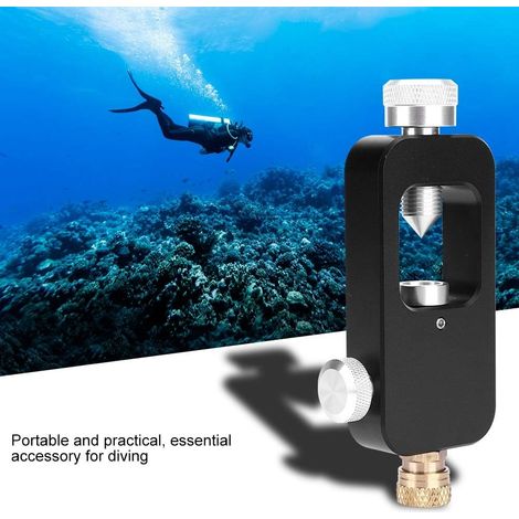 Adaptateur de Remplissage pour Bouteille de Plongée, adaptateur de remplissage de réservoir d'oxygène de plongée en alliage d'aluminium pour Bouteille de Plongée sous-Marine pour Le Cylindre d'Oxygène