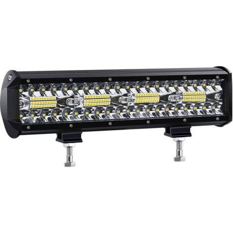 Phare Travail LED 12V 300W 12" - Projecteur Étanche IP67 Feux Antibrouillard Voiture Camion (2 PCS) (1/4)