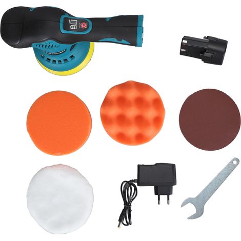 Polisseuse sans fil pour voiture, batterie lithium rechargeable 1500 mAh, pour le polissage et l'entretien de la peinture automobile. (1/5)
