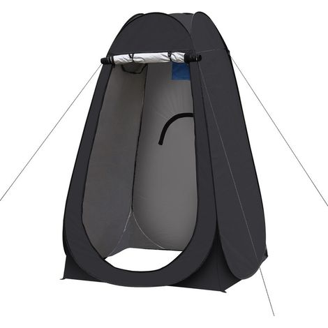 Tente pop-up portable pour camping, caravane, pique-nique, toilettes et douche,150x150x190cm, Noir