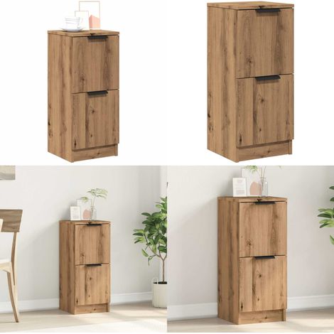 vidaXL Sideboard Artisan-Eiche 30x30x70 cm Holzwerkstoff (1/5)