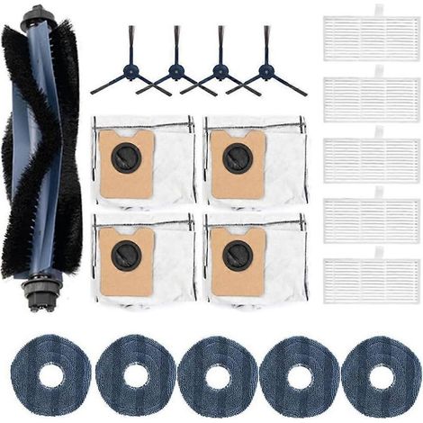 Pièces de rechange pour aspirateur robot Eufy Omni C20 avec station tout-en-un - Kit d'accessoires pour aspirateur (1/5)