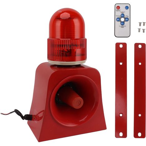 Alarme solaire extérieure SF 500A, sirène lumineuse et sonore à détection micro-ondes, volume réglable, corne puissante pour école et banque (1/5)