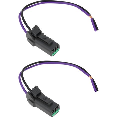 2 x 2 Pin Car Washer Pump Connector Fits FX35 FX45 G20 I30 I35 J30 Q45 (1/5)
