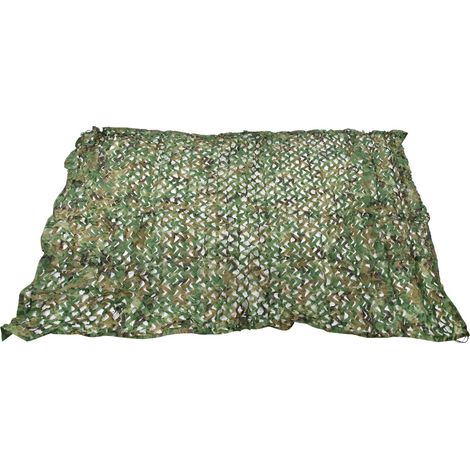 Filet de camouflage pour le plein air, le camping, le tir, la chasse dans la jungle et la randonnée – Filet pare-soleil 2 x 4 m
