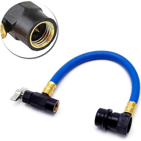 Tuyau de recharge de réfrigérant 600 PSI R134A pour climatisation automatique, robinet neuf (1/4)