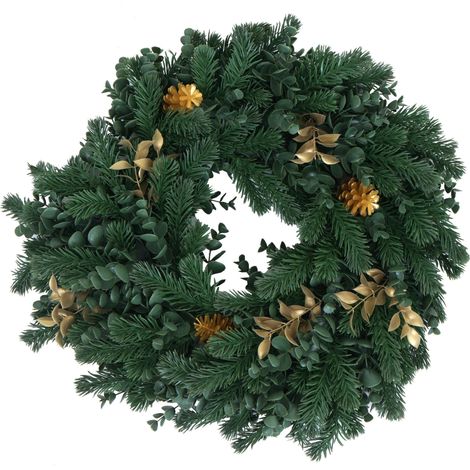 Decorazione natalizia rotonda con 4 portacandele 45 x 45 x 46 cm ideale per il tavolo dell'ingresso verde PE 040009159