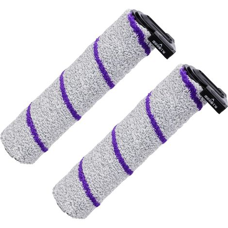 Rouleau de brosse de rechange compatible avec l'aspirateur sec et humide NARWAL S10 Pro - Lot de 2 accessoires de rouleau de brosse en microfibre lavables et réutilisables Pièce de rechange (1/5)