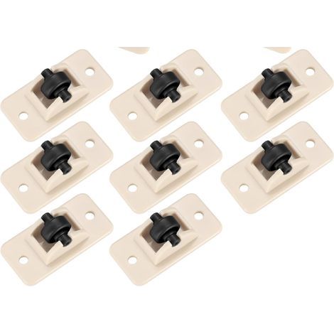 8 Pieces Small Plastic Casters Mini Self-Adhesive Casters, Sticky Casters Small Casters for Furniture, Trash Can, Storage Box (1/5)