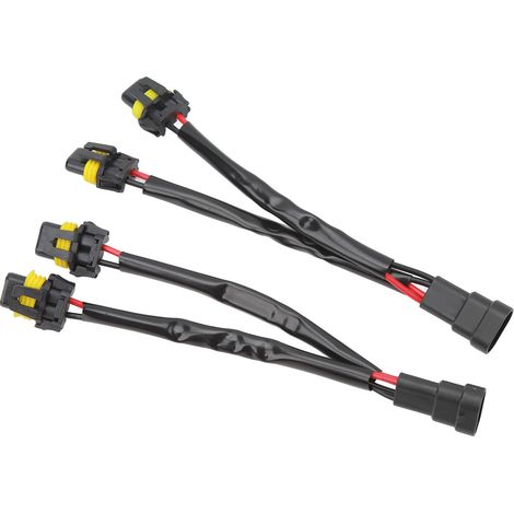 Stück 9005 9006 Stecker auf Buchse Scheinwerfer 2-Wege-Splitterkabel Scheinwerferadapterkabelbaum für LKW Pickup LED-Kabelstecker (1/5)