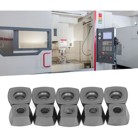10 plaquettes carbure CNC, porte-fraises en carbure indexables et revêtus, outils de coupe pour tours à métaux SDMT120512-GH (1/5)