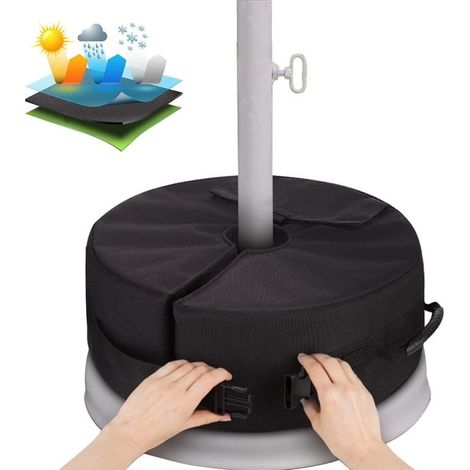 Dalles de parasol - Pied de parasol - Pied de parasol lestable - Base de parasol - Lestage - Sac de lestage - Sacs de sable - Lestable - Ø 76-88 mm - 464615 cm - Pour parasol déporté (1/5)