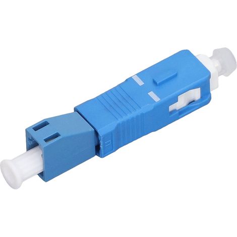 Lot de 3 adaptateurs fibre optique SC mâle LC femelle coupleur convertisseur pour photomètre et stylo lumière rouge 1200-1600nm céramique métal (1/5)