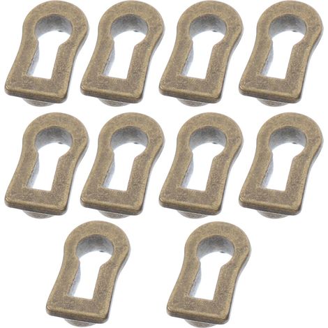 Lot de 10 plaques décoratives ovales en alliage zinc antique pour (1/5)