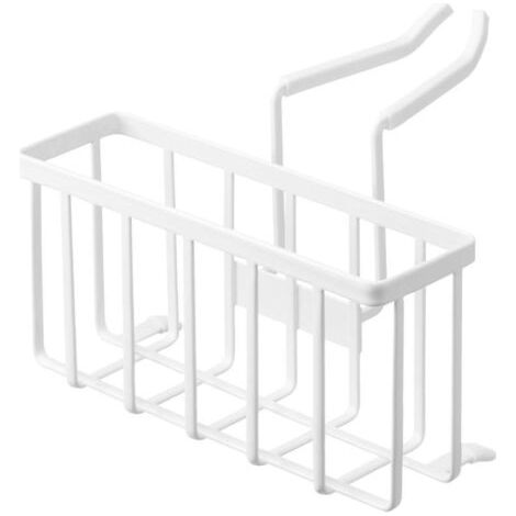 Étagère de rangement blanche, 20,318,514 cm, 1 unité pour évier, robinet, ustensiles de cuisine, éponge et produits de nettoyage. (1/5)