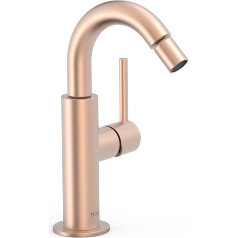Mitigeur avec manette latérale pour bidet Or Rose Mat 24K - TRES 26222402OPM (1/2)