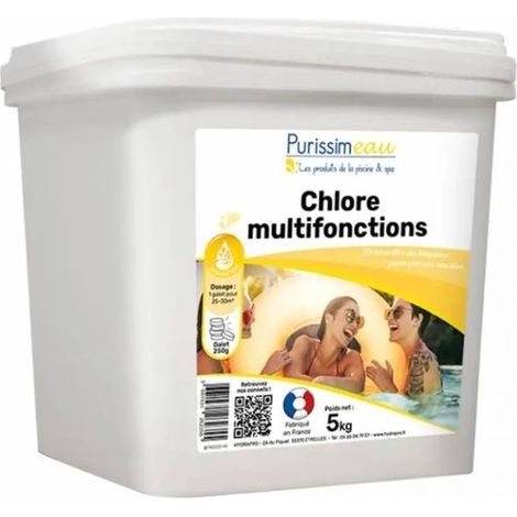 PURISSIMEAU - Chlore multifonctions pour piscine - 5L (1/2)