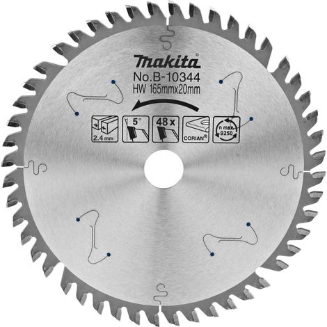 MAKITA B-10344 DISCO HM 165/20/48D CORIAN
