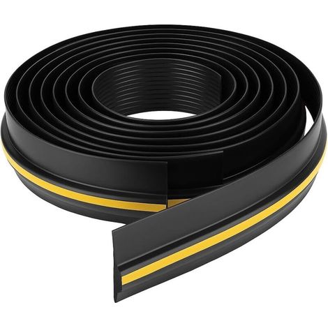BALLSHOP Joint de Seuil pour Porte de Garage (9FT) Joint Porte Garage - Profilé en Caoutchouc EPDM - Exclu-Courant d'Air Universel Résistant aux Intempéries - Antidérapant Joint Porte de Garage (1/5)