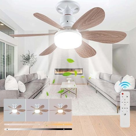 Ceiling fan with remote control, dimmer and adjustable light, E27 socketHigh quality enhances quality of life. (1/5)