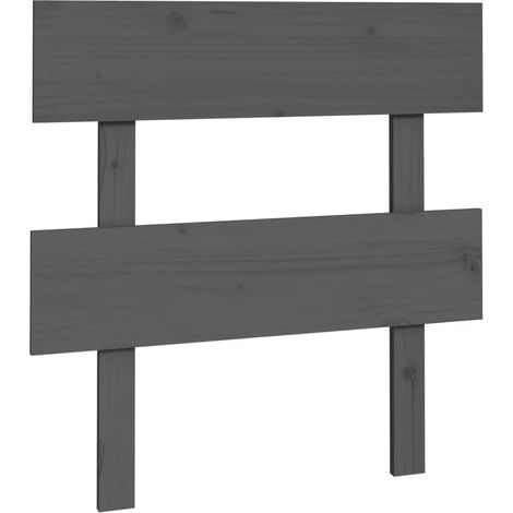 Maison Exclusive - Kopfteil Grau 93,5x3x81 cm Massivholz Kiefer