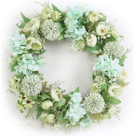 Guirlande de fleurs artificielles, couronne de porte, bricolage, mariage, Noël, hangi-AquaForge (1/5)