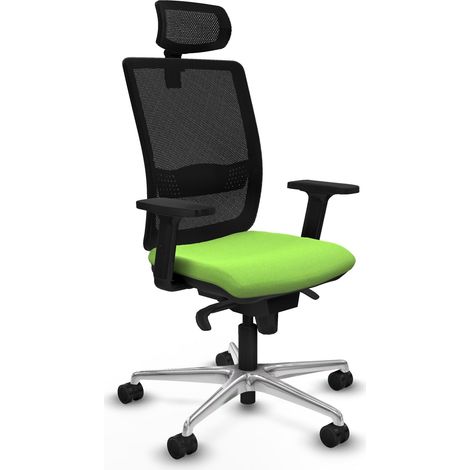 Silla de oficina piqueras y crespo negra cómoda ajustable (1/2)