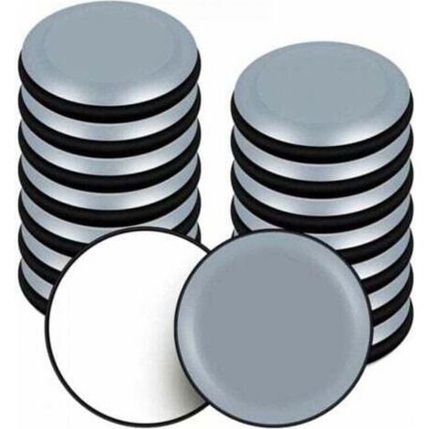 16 Pièces 50mm Patins en Téflon pour Meubles AdhésifsPatin Glisseur Ronds pour Chaise Canapé Table Fauteuil (1/4)