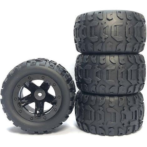 4 pneus larges pour WLtoys 144001 144010 124017 124019 12428 Haiboxing 16889 RC C (1/5)