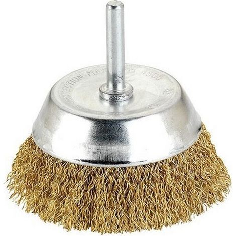 TZ10 BROSSE TASSE ONDULÉE AVEC TIGE 50MM
