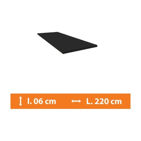 Direct Fenêtres – Plat en PVC gris anthracite 220cm – Profilé à coller pour finition menuiserie – Épaisseur 2.5mm – Résistant aux UV