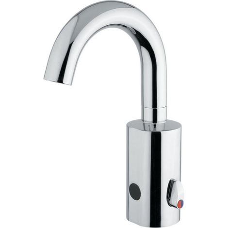 Miscelatore per lavabo a fotocellula alimentato a rete 230V - Idral Curve 02504/R (1/5)