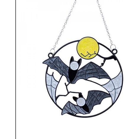 Pendentif En Vitrail - Tournesol - Pour Fenêtre Intérieure - Suspension Avec Chaîne - Décoration Murale - Lot De 3 Pièces (1/5)