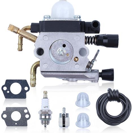 Haishine Carburateur pour Stihl HS81 HS81R HS81RC HS86 HS86R HS86T Tondeuse à gazon Taille-haie Remplacement ZAMA C1Q-S225 avce Bougie Tuyau d'huile Filtre à Essence 4237 120 0606 (1/5)