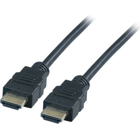 Efb-elektronik - K5430SW.0,5 - EFB Cable de raccordement HDMI haute vitesse avec Ethernet, fiche type A, 4K30Hz, noir, 0,5 m