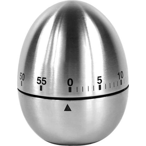Küchentimer aus Edelstahl – eiförmig – zum Kochen – Handwäsche (1/4)